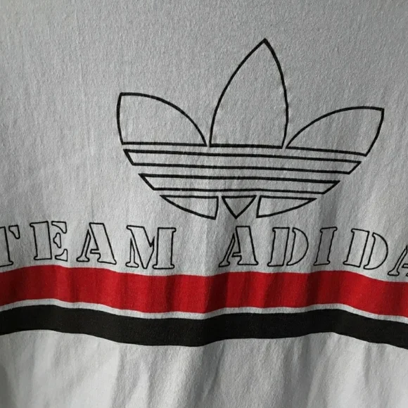 Vintage Team Adidas Trefoil Double Sided Graphic Tee - Picture 3 of 11